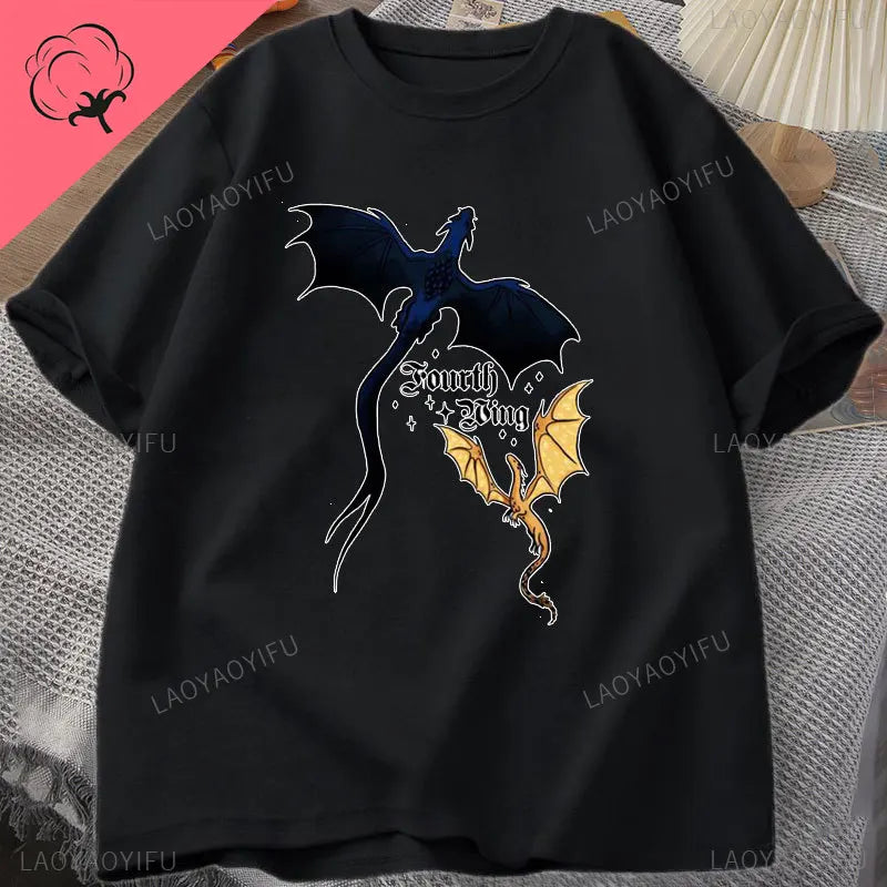 Fourth Wing Basgiath War College Printed T-shirt