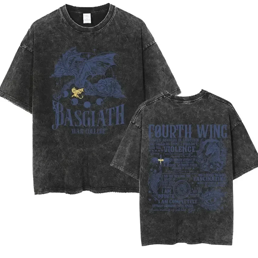Fourth Winged Retro Washed T-Shirt