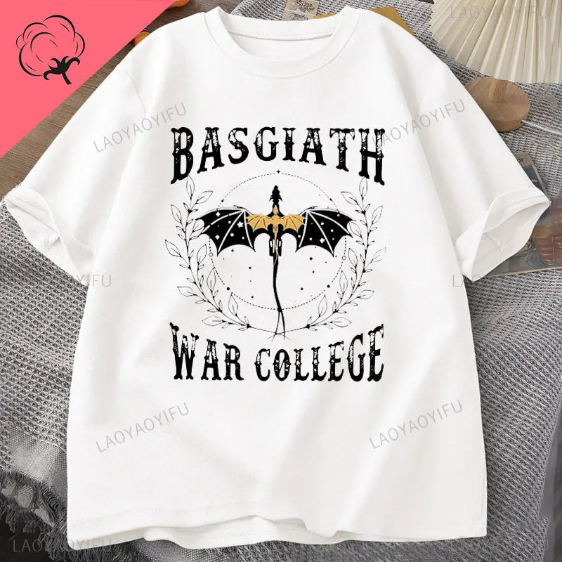 Fourth Wing Basgiath War College Printed T-shirt
