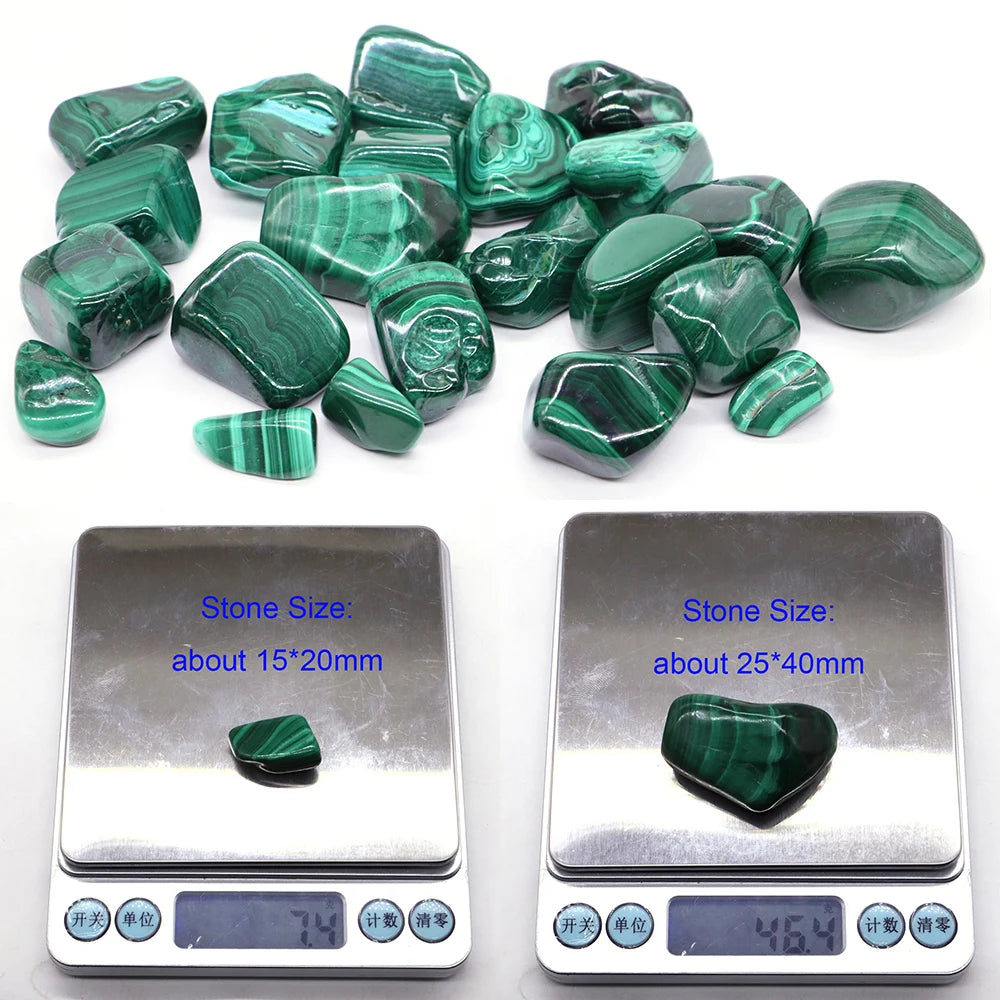 Natural Malachite Tumbled Stone
