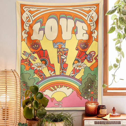 70s Retro Tapestry LOVE