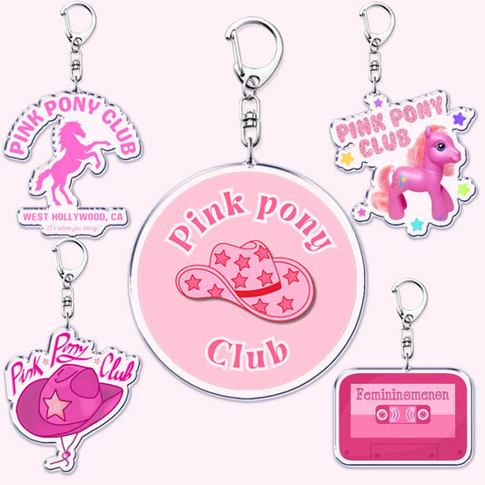 Pink Pony Club Keychain Accessories