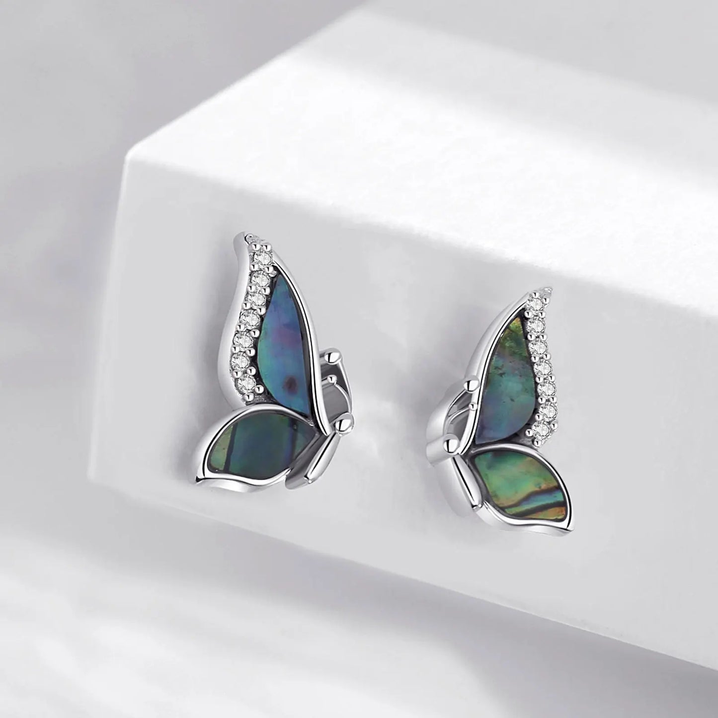 Abalone Butterfly Earrings