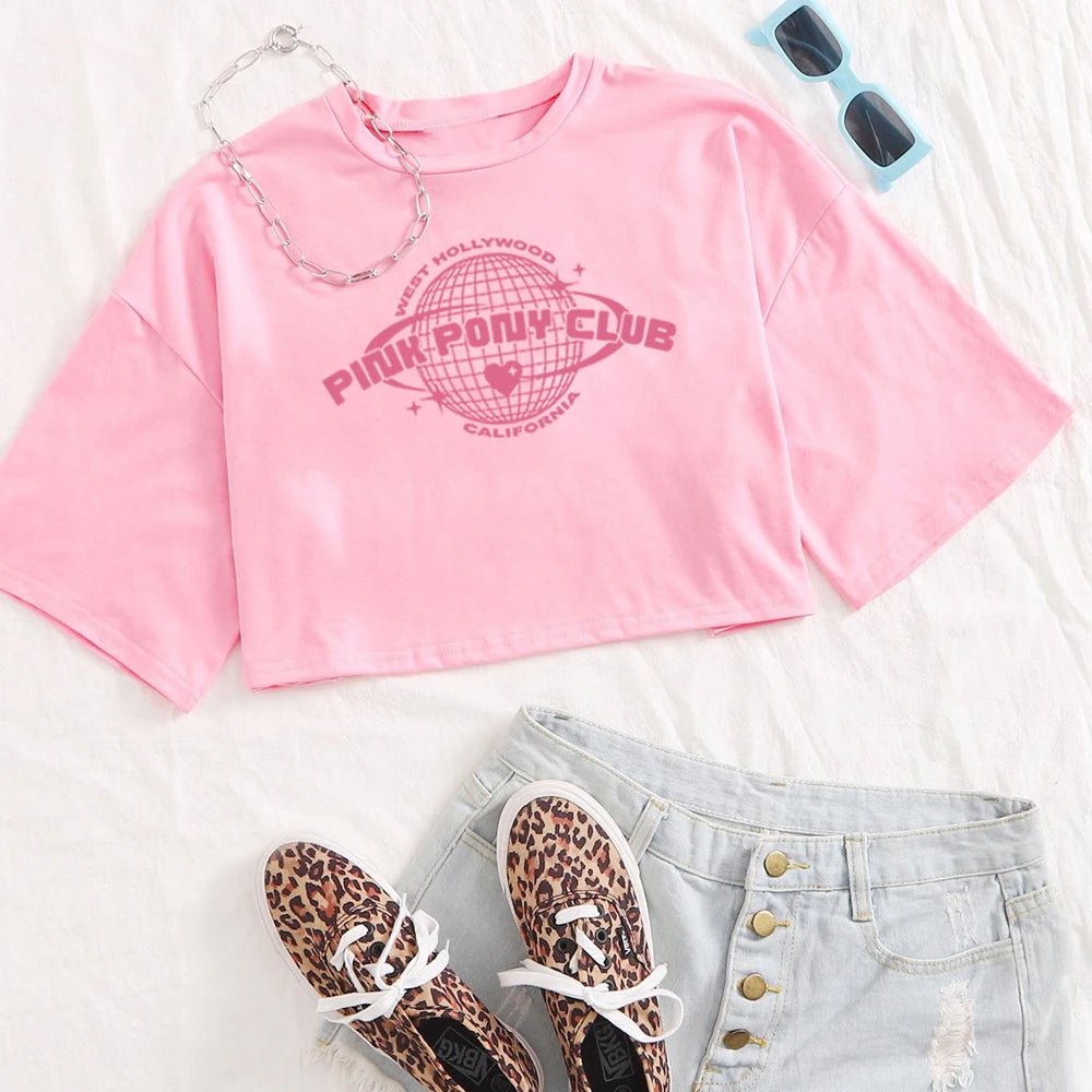 Chappell Roan Pink Pony Club Crop Top