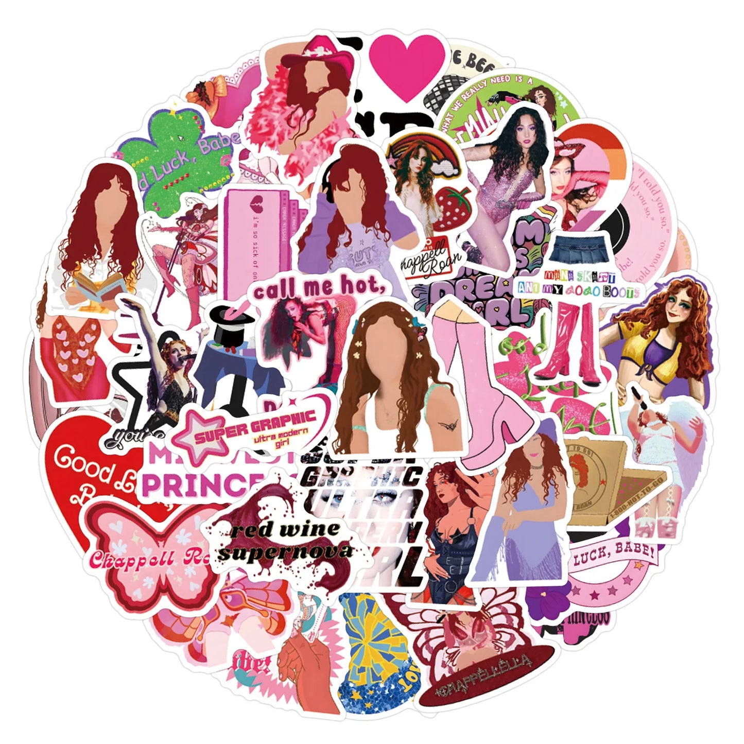 10/30/55PCS Chappell Roan  Stickers