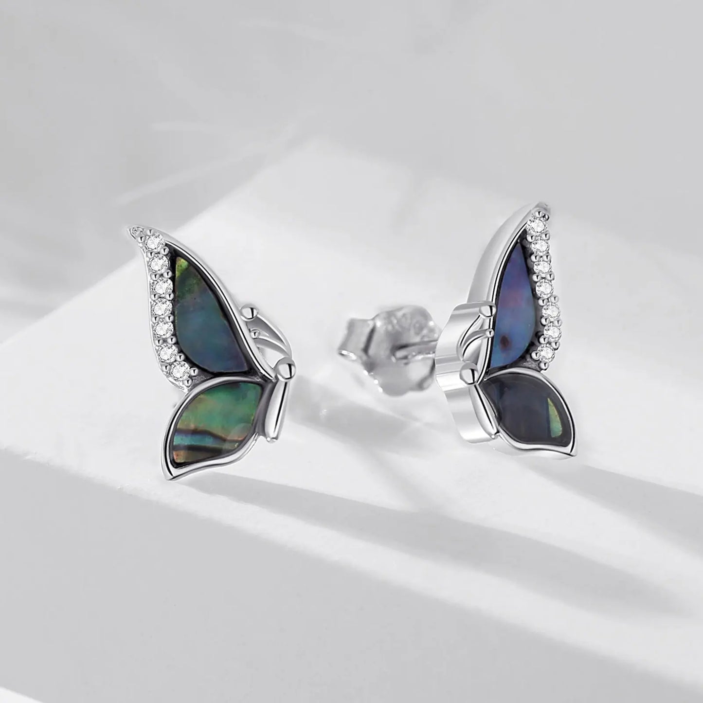 Abalone Butterfly Earrings