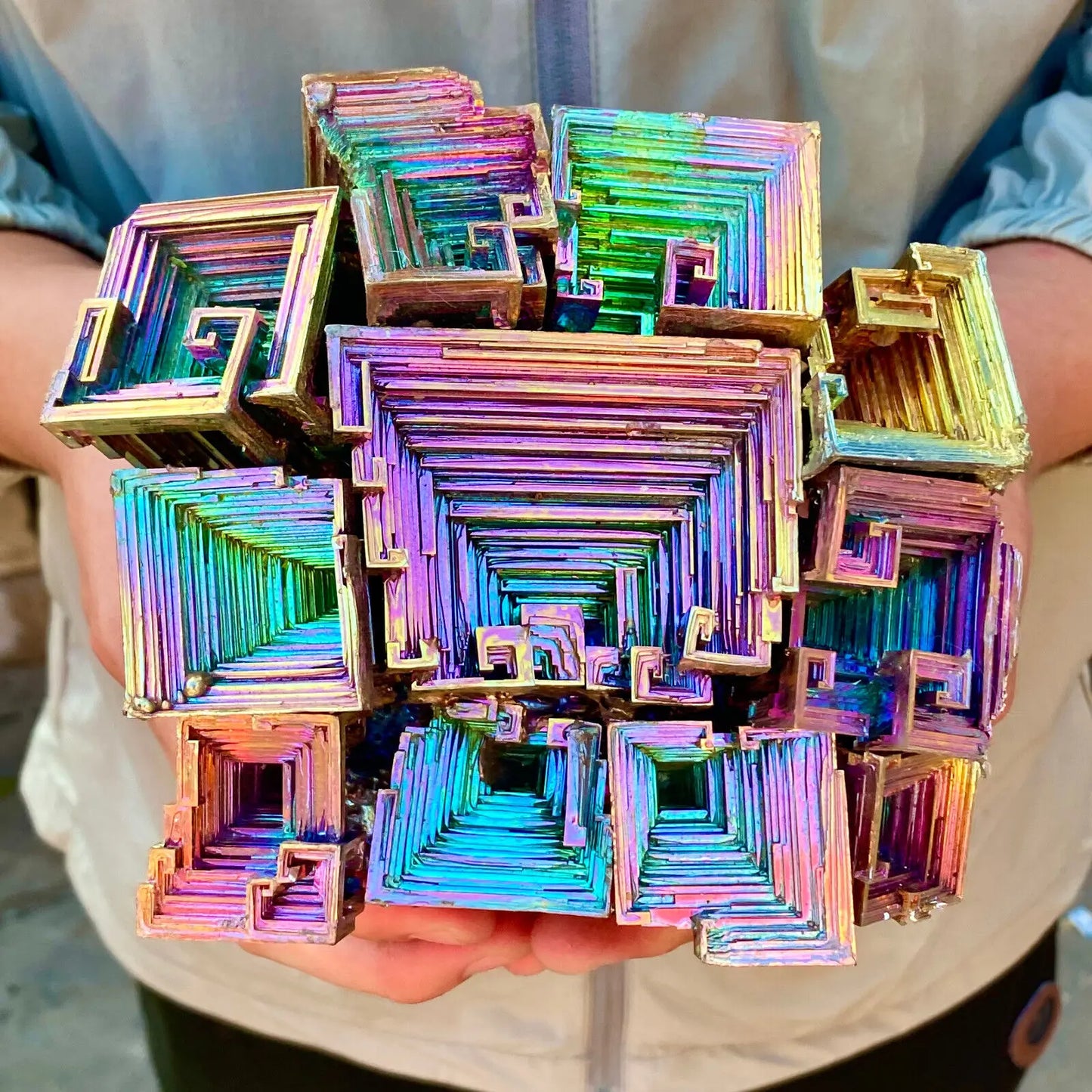 Natural Rainbow Bismuth