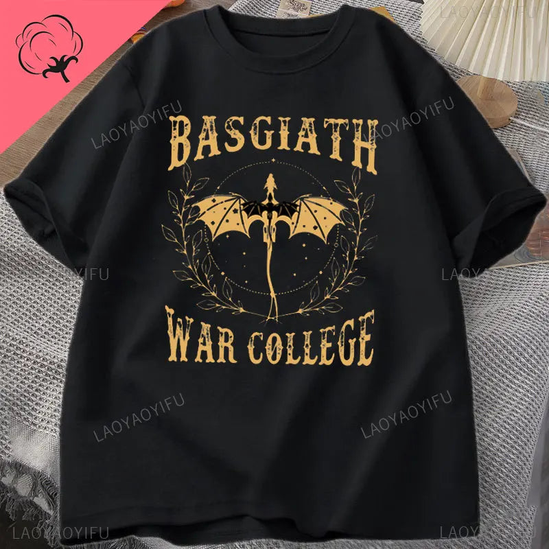 Fourth Wing Basgiath War College Printed T-shirt