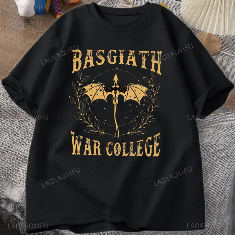 Fourth Wing Basgiath War College Printed T-shirt