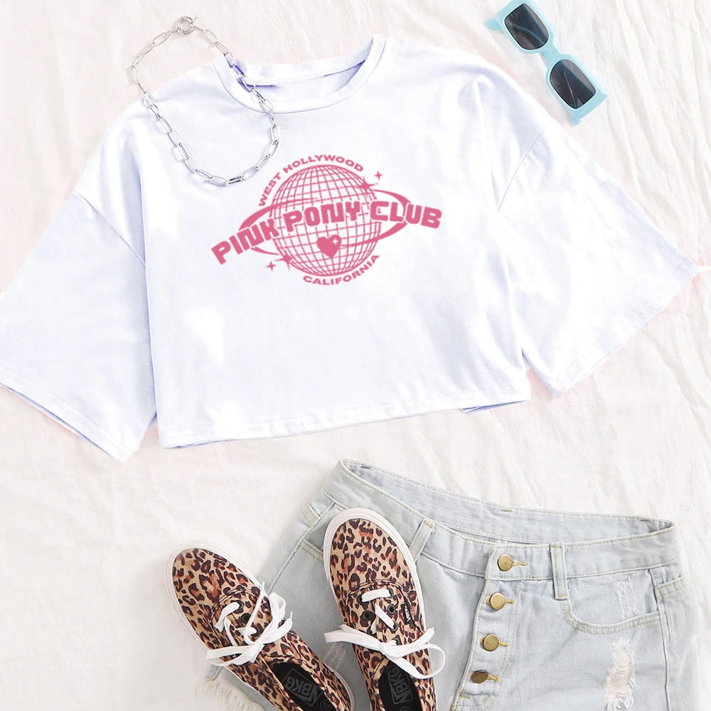 Chappell Roan Pink Pony Club Crop Top